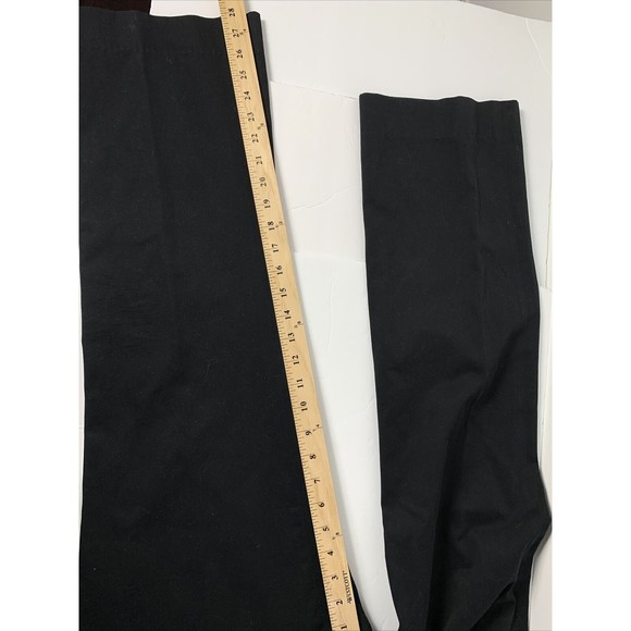 ESCADA VTG Designer Sport Pants Black Casual Silk Cotton Wide Leg Womens 38 XL - Picture 14 of 16